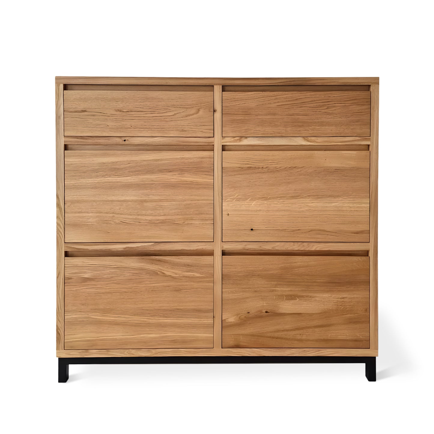 Noma Solid Wood Bedroom Dresser in Clear Oak
