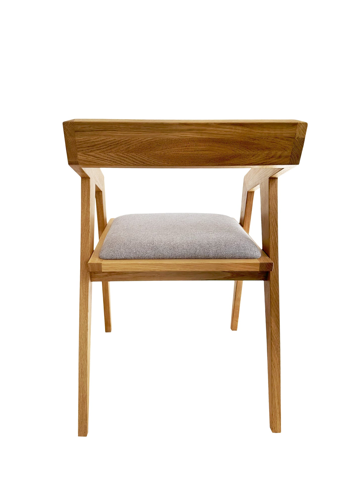 Nyra Solid Wood Dining Chair in Clear Oak