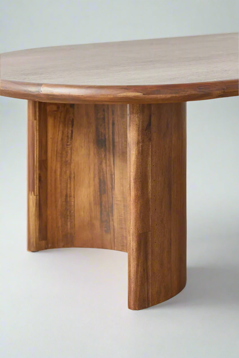Selene Solid Wood Coffee Table in Warmer Walnut