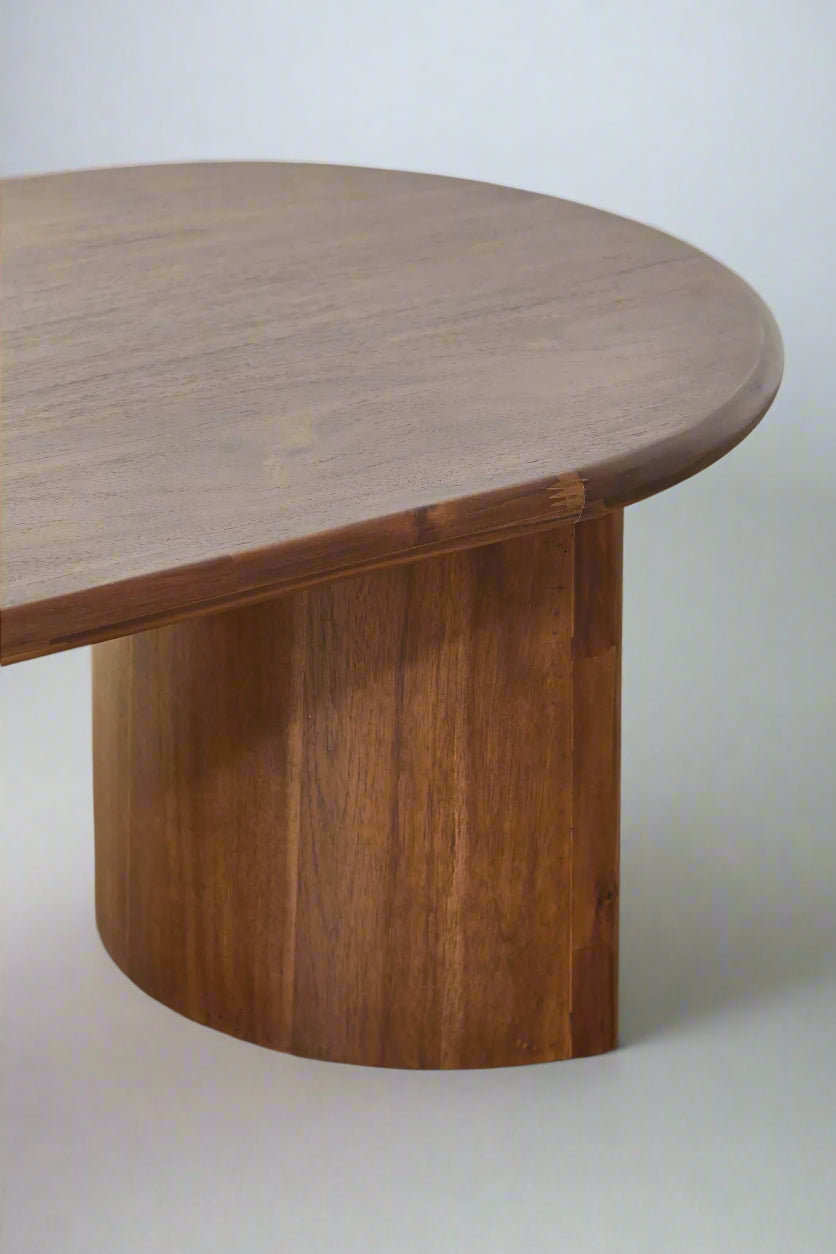 Selene Solid Wood Coffee Table in Warmer Walnut