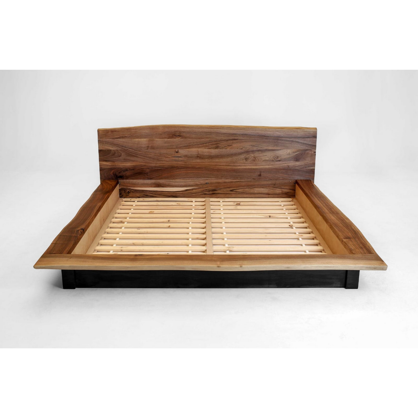 Kyma Handcrafted Solid Wood Bed in Clear Walnut