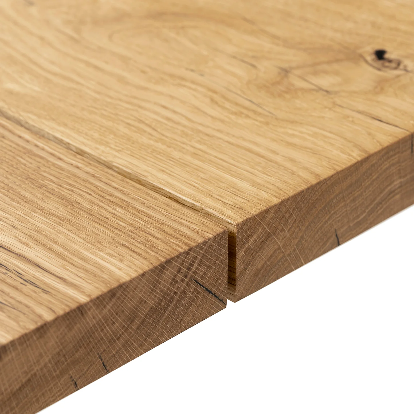 Megan Extendable Solid Wood Natural Oak Dining Table Talia Haus