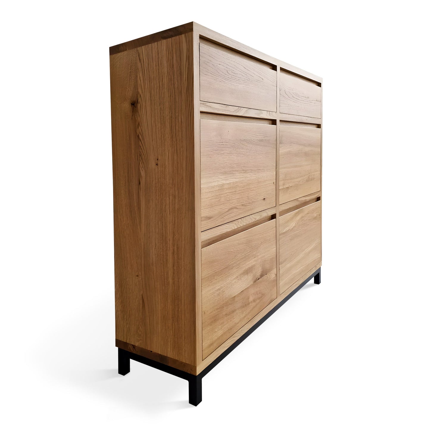 Noma Solid Wood Bedroom Dresser in Clear Oak
