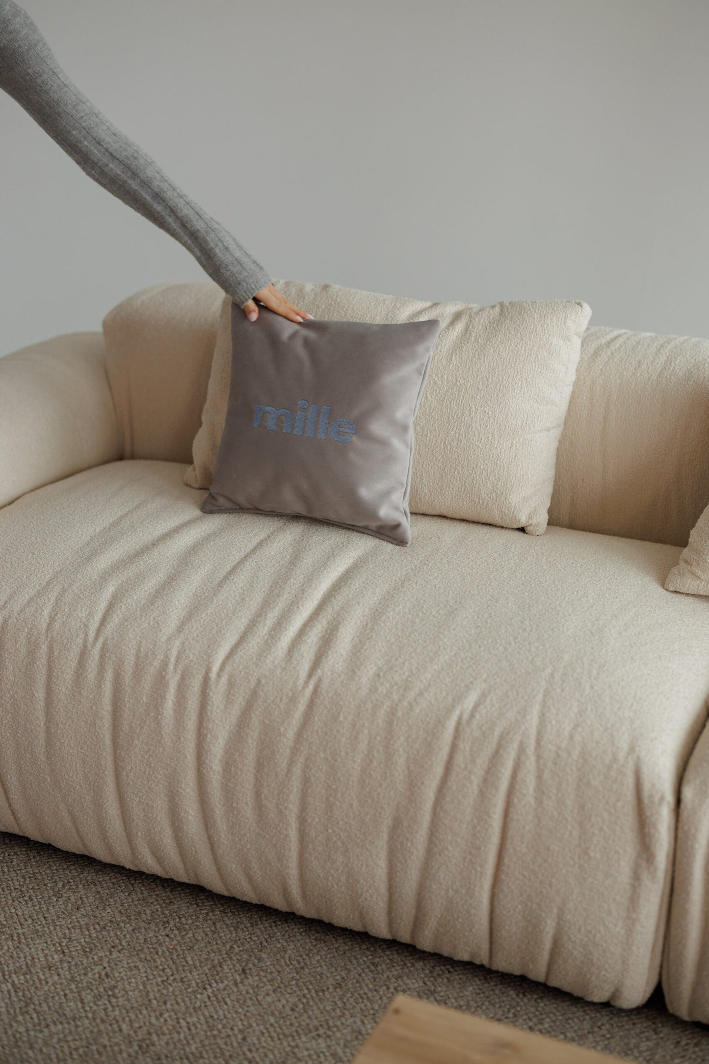 Deep-seated sectional sofa with oversized cushions – perfect for lounging.