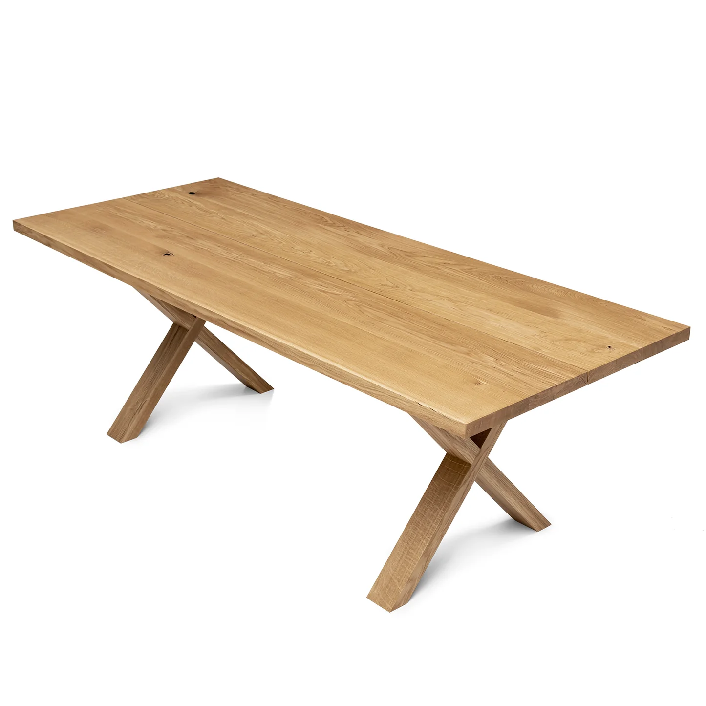 Megan Extendable Solid Wood Natural Oak Dining Table Talia Haus