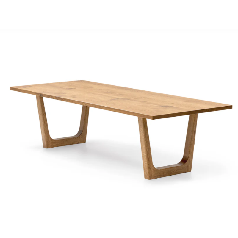 Handcrafted Bespoke Solid Wood Dining Table in Natural Oak - High End!