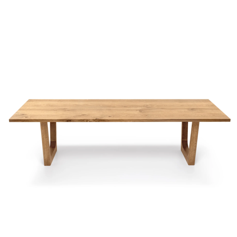Handcrafted Bespoke Solid Wood Dining Table in Natural Oak - High End Design!