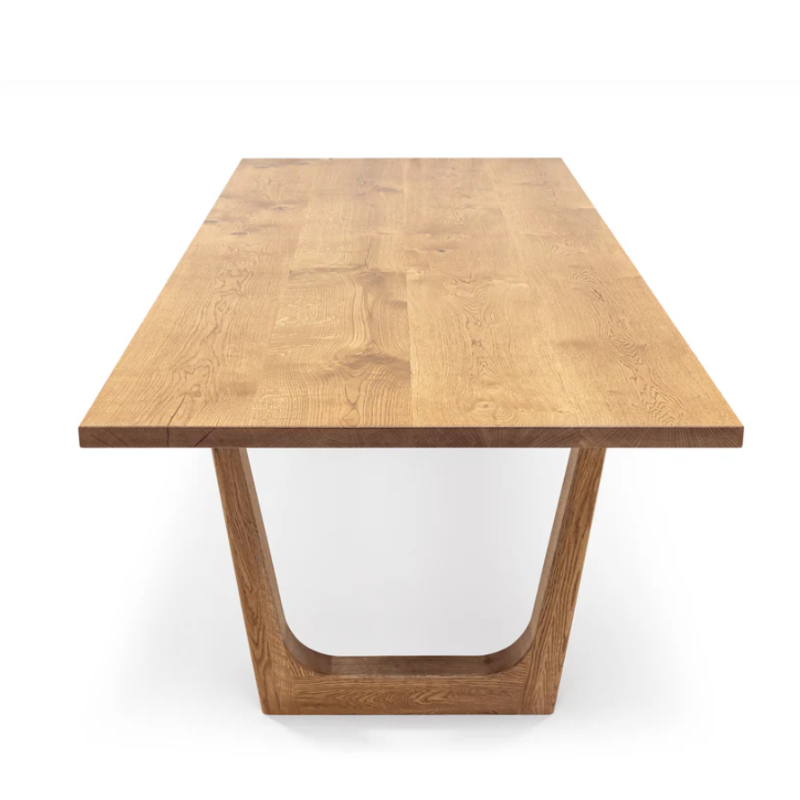 Handcrafted Bespoke Solid Wood Dining Table in Natural Oak - High End Design!