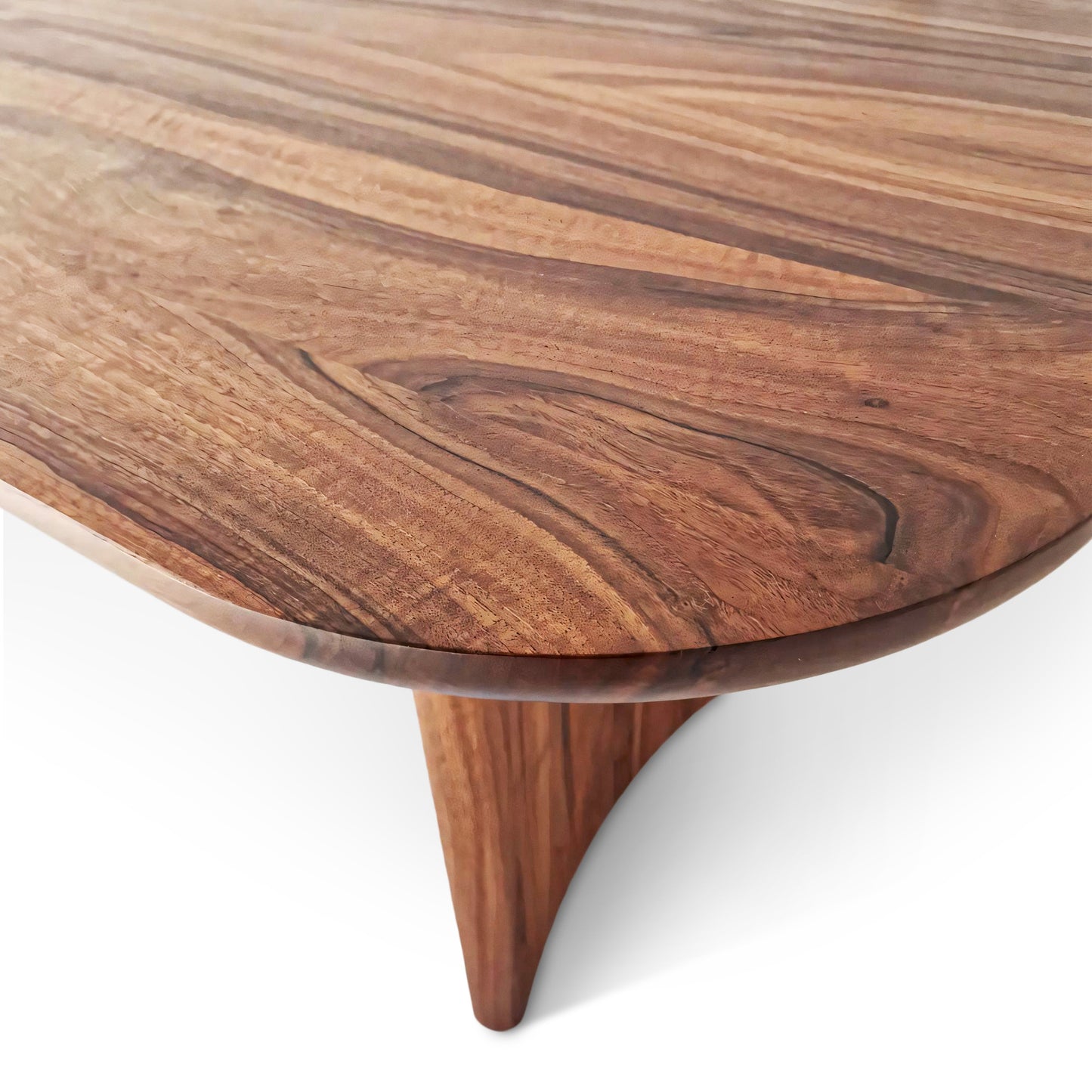 Custom Solid Wood Rounded Edges and Legs Dining Table in Dark Walnut!