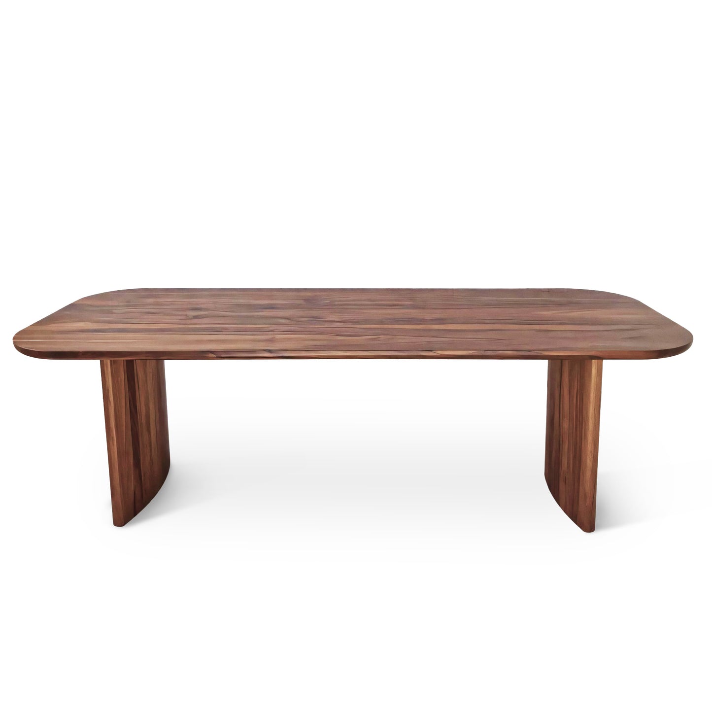 Custom Solid Wood Rounded Edges and Legs Dining Table in Dark Walnut!