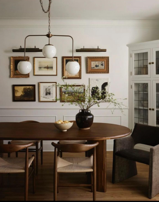 Custom Solid Wood Rounded Edges and Legs Dining Table in Dark Walnut!