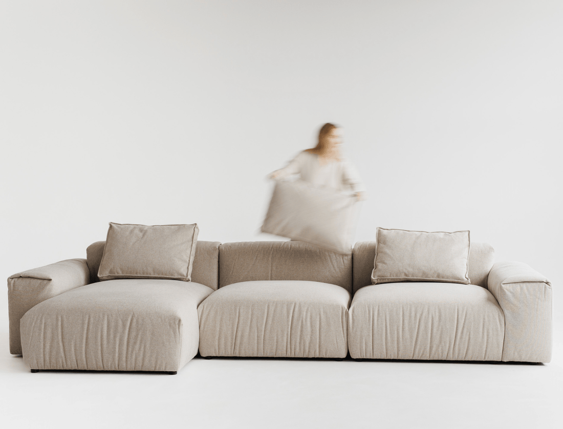Large modular corner sofa made in Europe