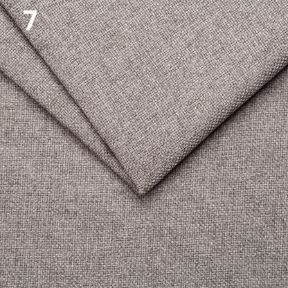 Beretta premium Belgian upholstery fabric sample – elegant woven texture, fire-resistant and stain-resistant, easy maintenance with water, available in rich colors. High-quality, durable fabric perfect for bespoke solid wood furniture upholstery, combining luxury, style, and long-lasting performance.