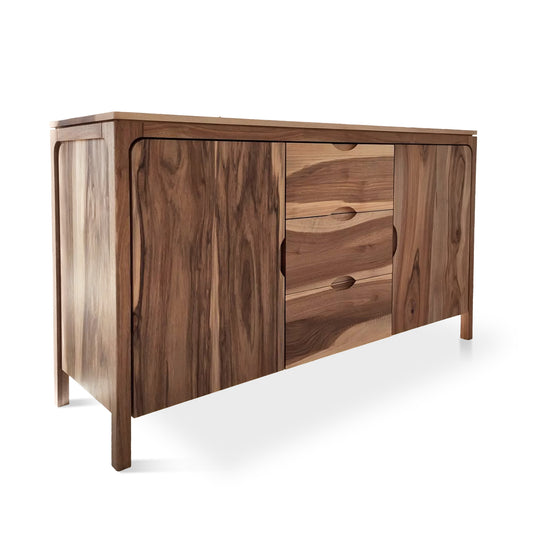 Arbor Solid Wood Sideboard in Clear Walnut
