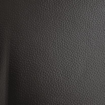 Black natural genuine Italian leather upholstery for bespoke dining chairs – premium, handcrafted material offering luxury, durability, and timeless style for custom solid wood furniture.