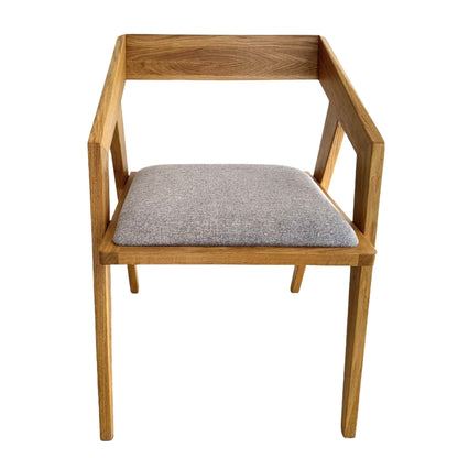 Nyra Solid Wood Dining Chair in Clear Oak
