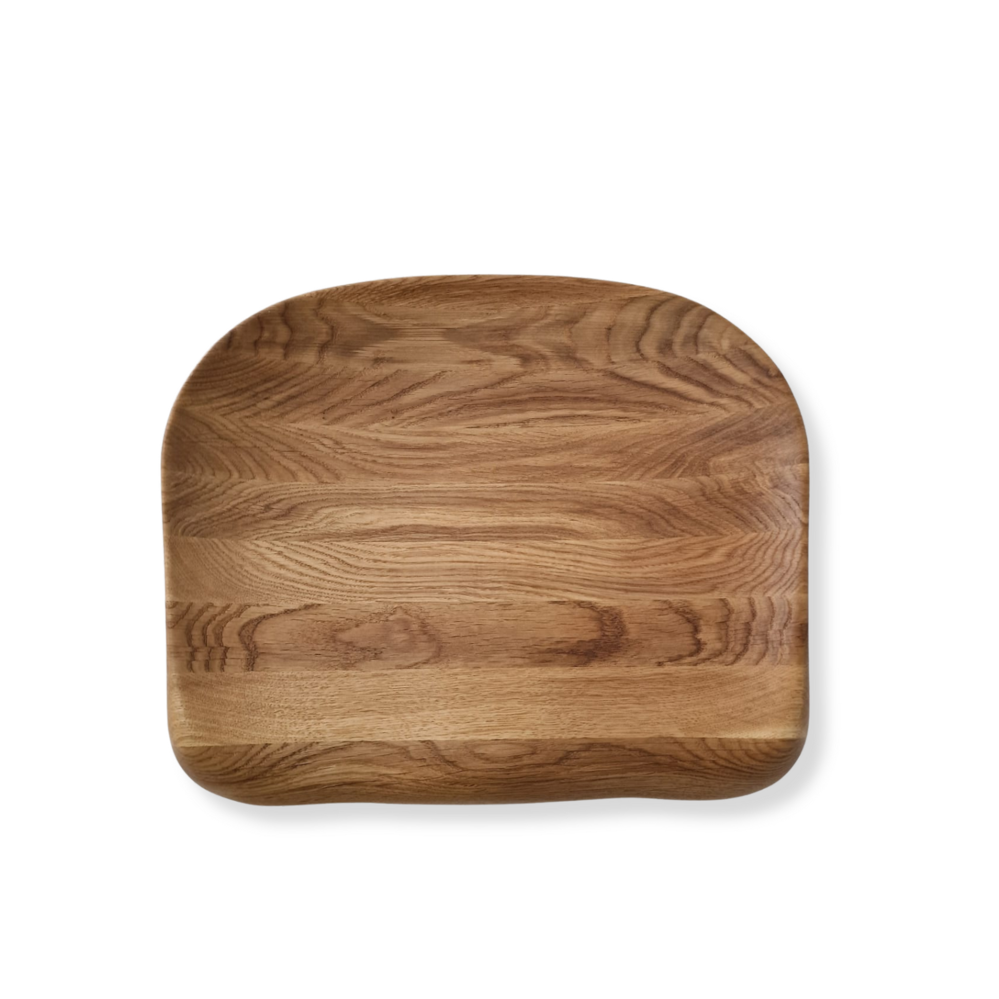 Handcrafted solid wood backless bar stool from solid wood and metal legs. 