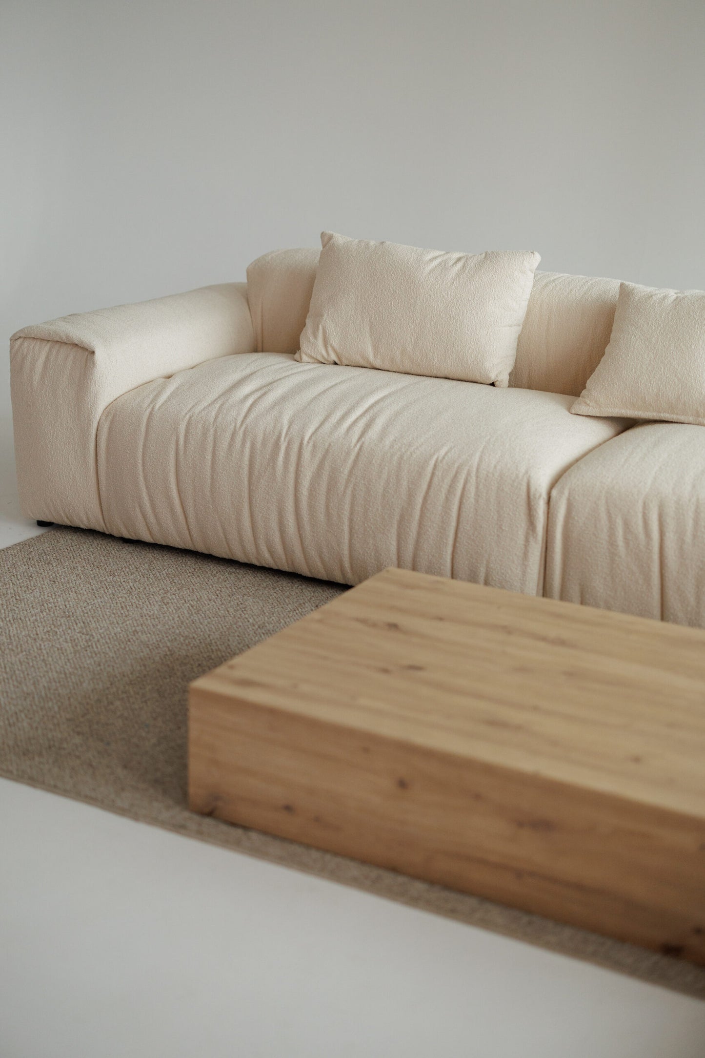 Deep-seated sectional sofa with oversized cushions – perfect for lounging.