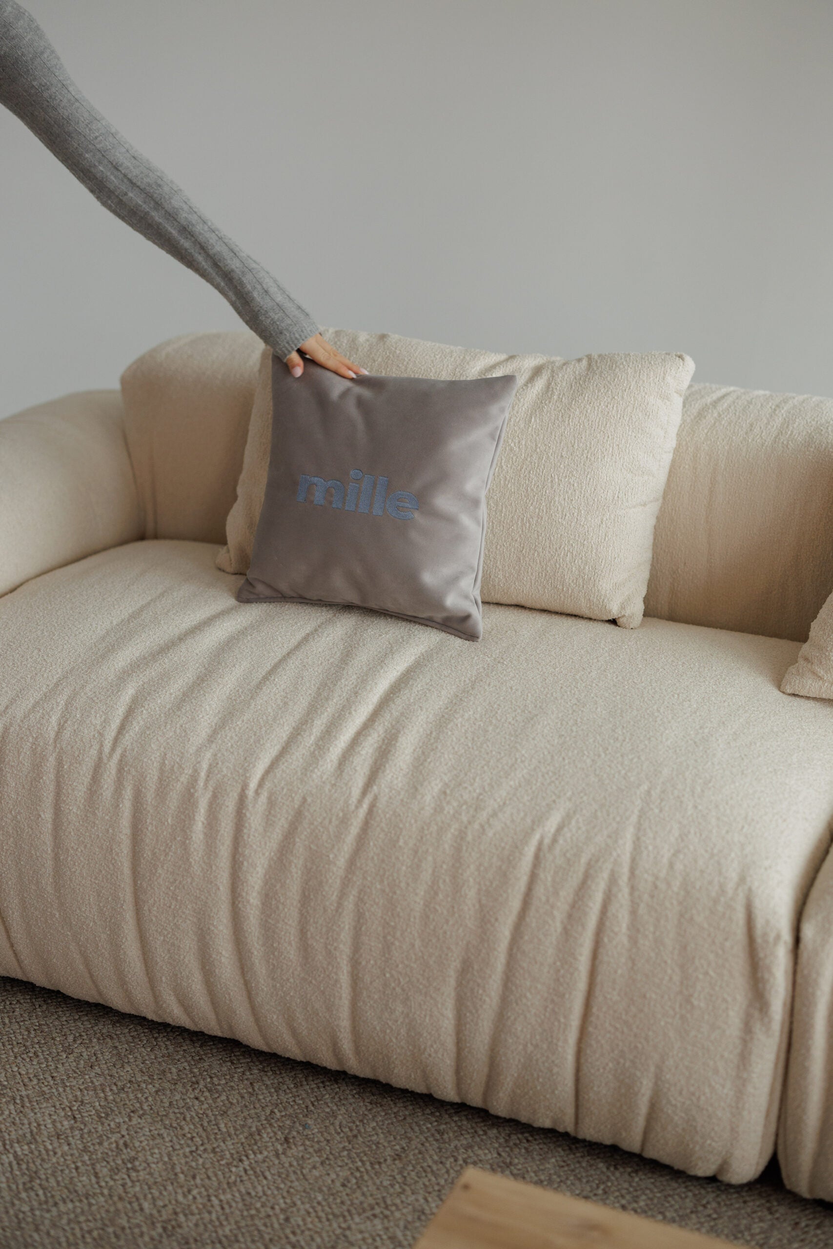 Deep-seated sectional sofa with oversized cushions – perfect for lounging.