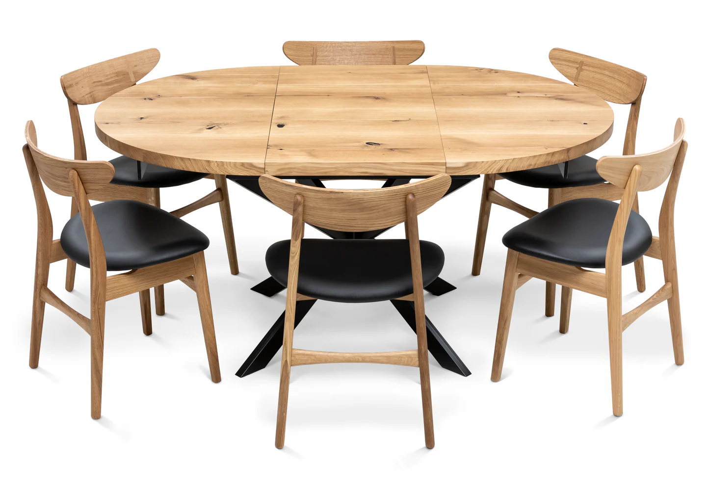 Luma Round Clear Oak Table