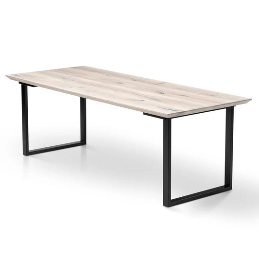 Megan Extendable White Oak Dining Table