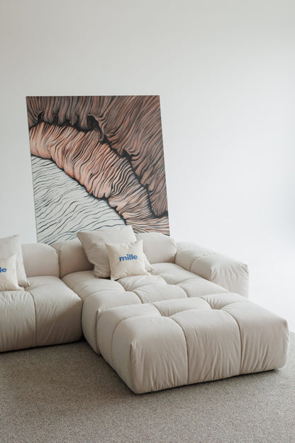 Contemporary modular sofa with adjustable sections – versatile and luxurious.