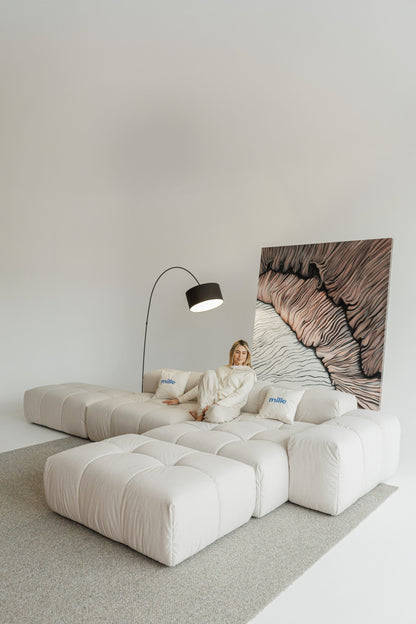 Contemporary modular sofa with adjustable sections – versatile and luxurious.
