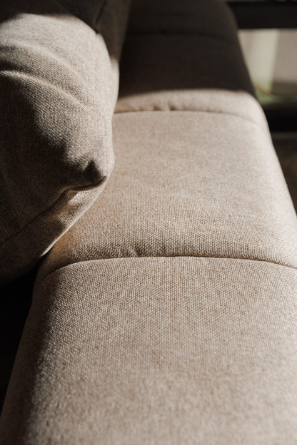 Modern deep seat modular sofa with sleek lines – perfect for contemporary interiors.