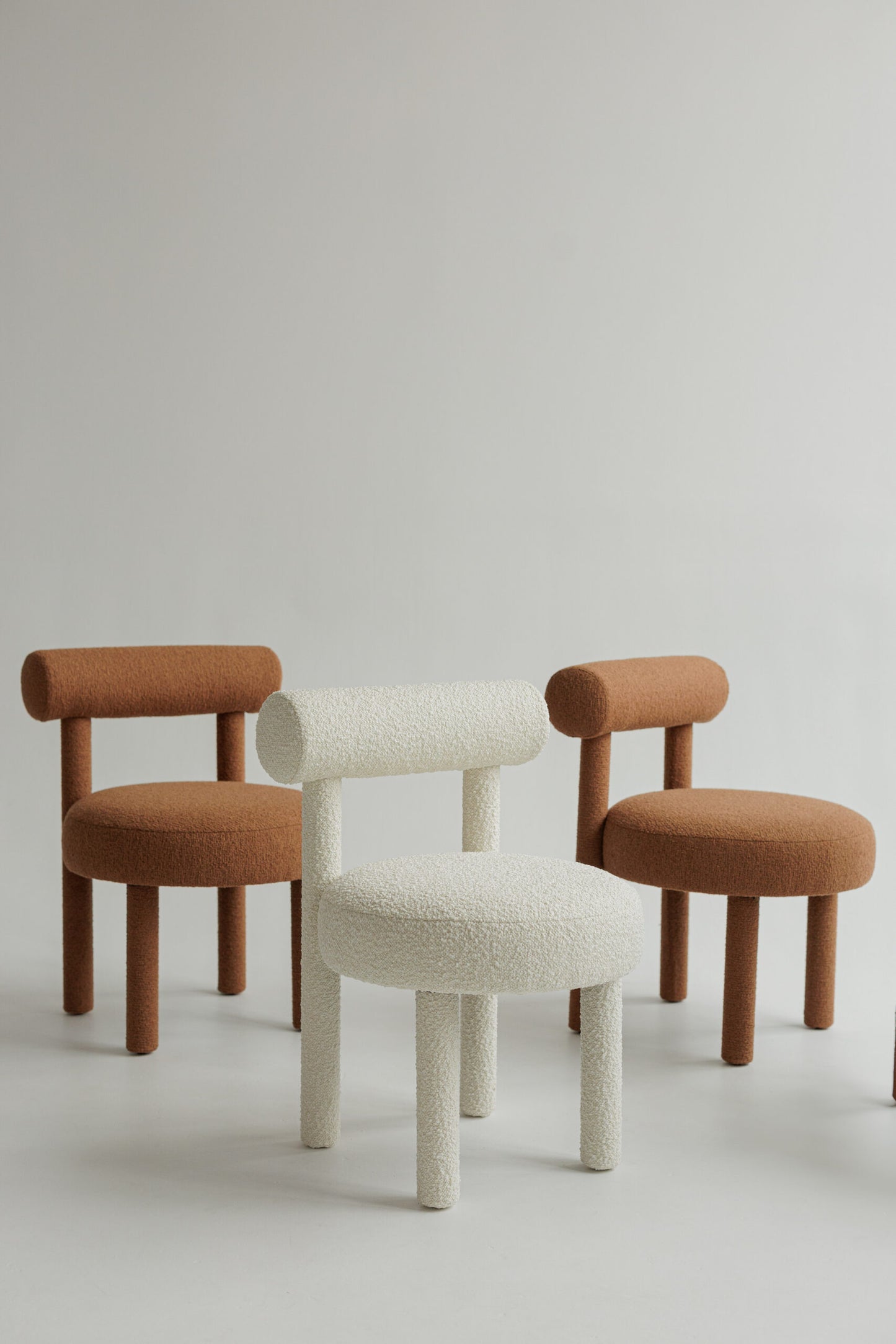 Tino Upholstered Accent Chair in White